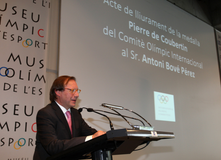 Toni Bové Medalla Pierre de Coubertin